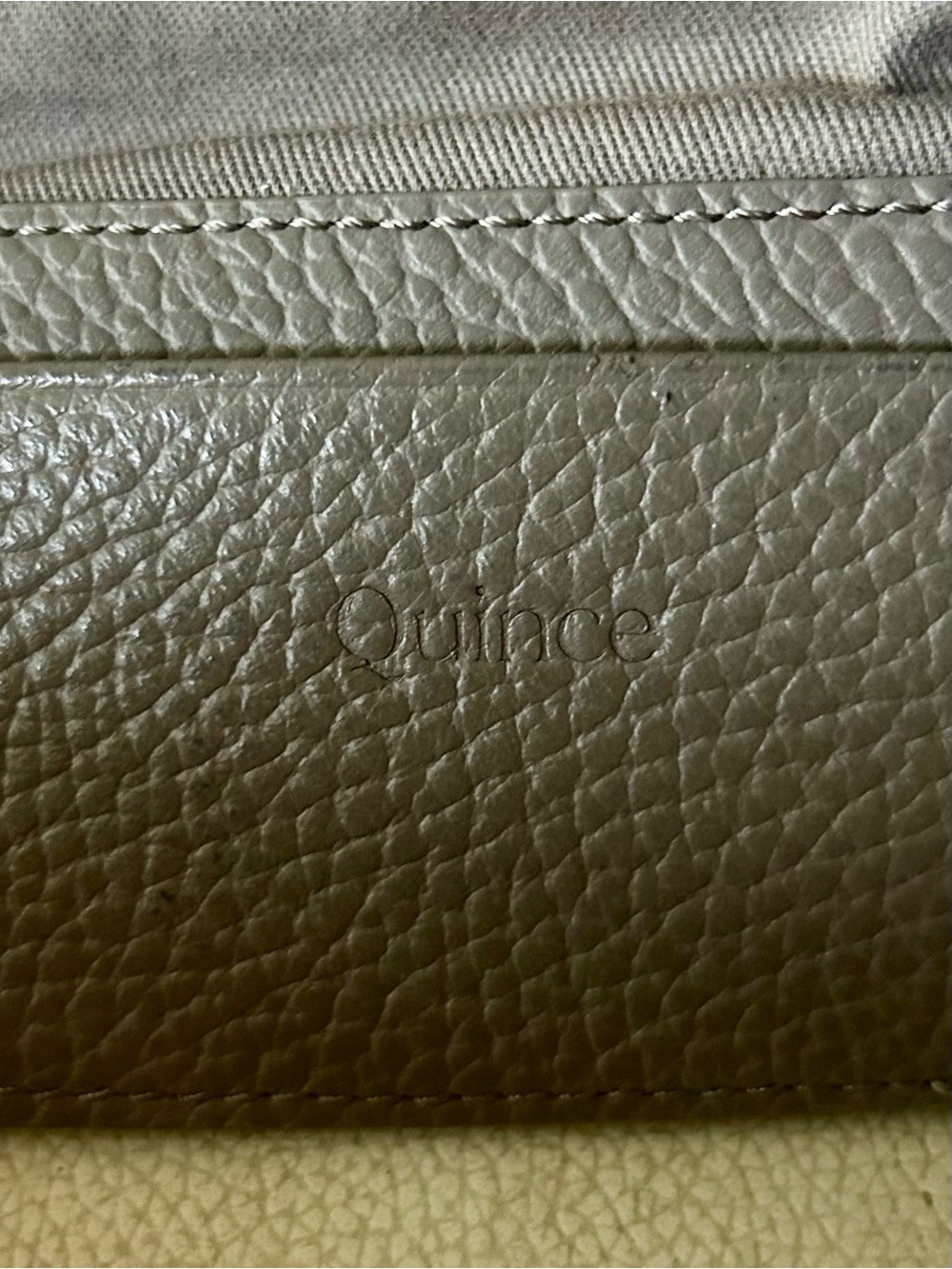 Quince Taupe Pebbled Leather Crossbody Belt Bag - Picture 6 of 6